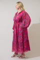 Anais Floral Mauder Balloon Maxi Dress Curve