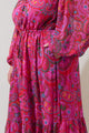 Anais Floral Mauder Balloon Maxi Dress Curve