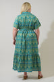 Nyra Paisley Valery Button Down Maxi Dress Curve