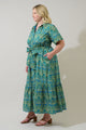 Nyra Paisley Valery Button Down Maxi Dress Curve