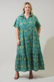 Nyra Paisley Valery Button Down Maxi Dress Curve