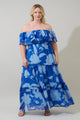 Seabloom Floral Gauri Off Shoulder Maxi Dress Curve