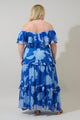 Seabloom Floral Gauri Off Shoulder Maxi Dress Curve