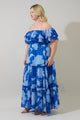 Seabloom Floral Gauri Off Shoulder Maxi Dress Curve