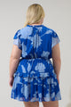 Seabloom Floral Fanny Ruffle Mini Dress Curve