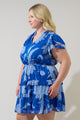Seabloom Floral Fanny Ruffle Mini Dress Curve