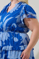 Seabloom Floral Fanny Ruffle Mini Dress Curve