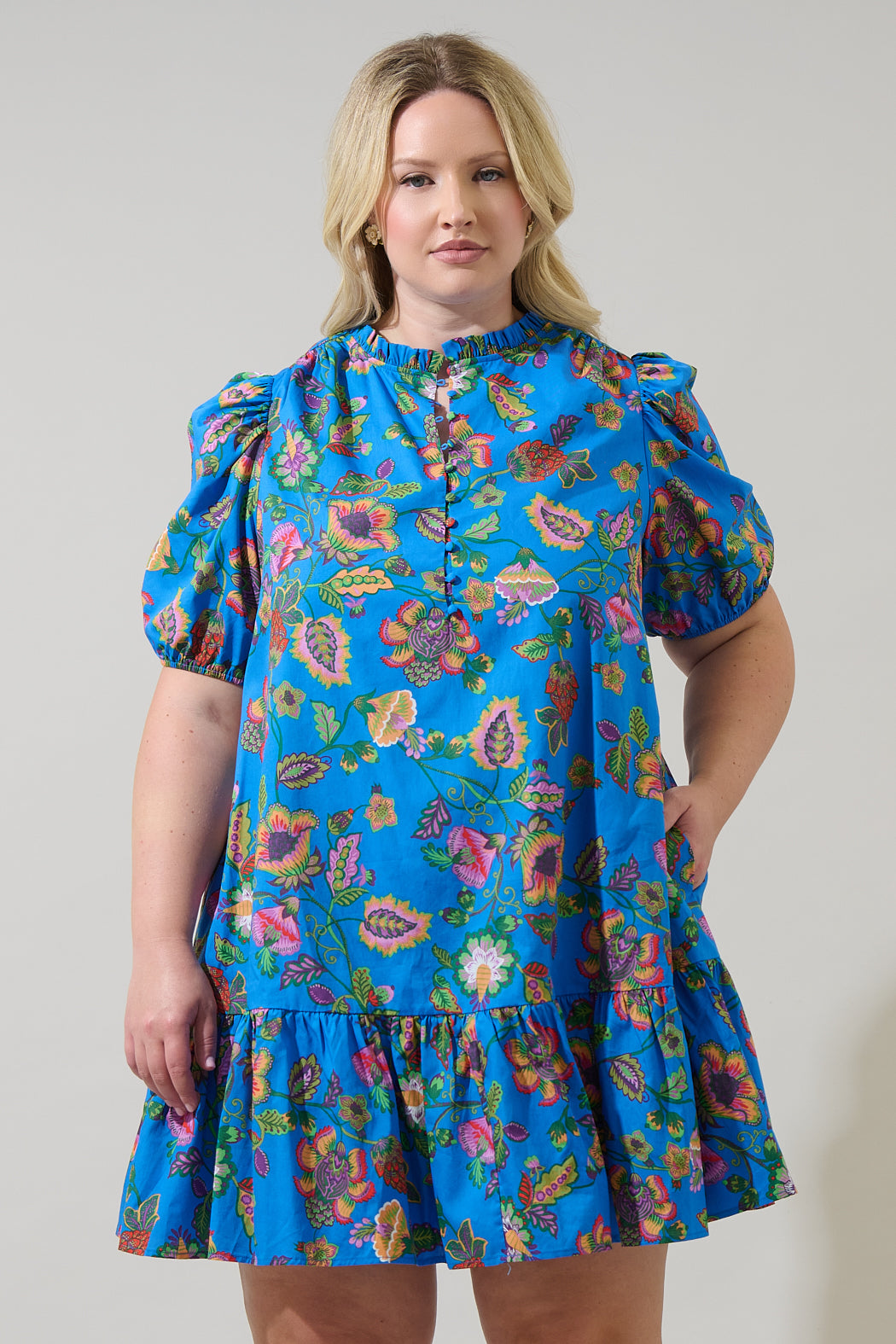 mini dress curve Yours Curve Black Star Party Tea Dress US 22-24 Womens