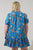 Anabelle Floral Rully Shift Mini Dress Curve