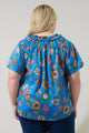 Anabelle Floral Darthy Smocked Top Curve