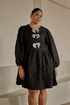 Arielle Jacquard Glow Bow Dress Curve
