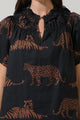 Zenzi Jungle Darthy Smocked Top