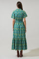 Nyra Paisley Valery Button Down Maxi Dress
