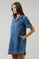 Rosalind Denim Shift Mini Dress