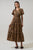 Shaina Leopard Palmer Poplin Tiered Maxi Dress