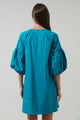 Check Mate Puff Sleeve Shift Dress