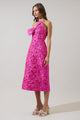 Harrington Jacquard Lola Bow Strapless Midi Dress