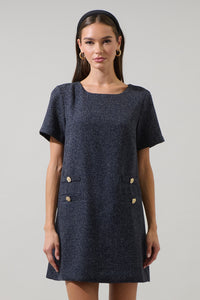 Kay Kury Tweed Mini Dress
