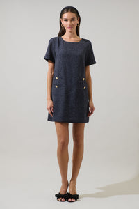 Kay Kury Tweed Mini Dress