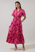 Craney Floral Alna Button Up Midi Dress