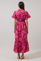 Craney Floral Alna Button Up Midi Dress