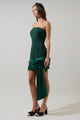Lucella Bow Ruched Mini Dress