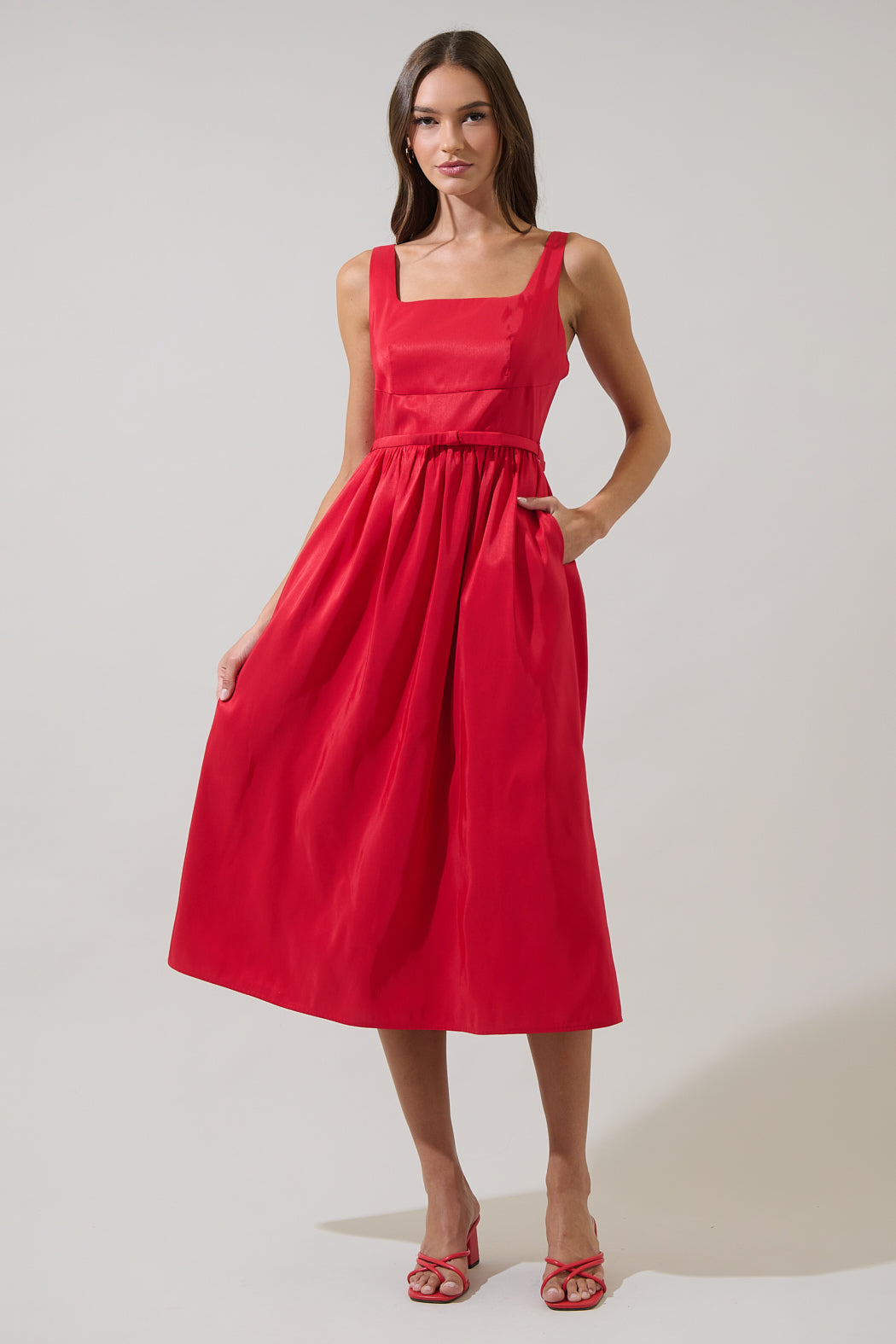 alani midi dress Alani Clio Pleated Midi Dress Black / XS by Sugarlips