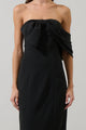Vibiana Bow One Shoulder Midi Dress