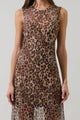Briony Leopard Celie Mesh Maxi Dress