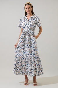 Ralston Floral Valery Button Down Maxi Dress