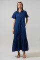 Valery Button Down Maxi Dress