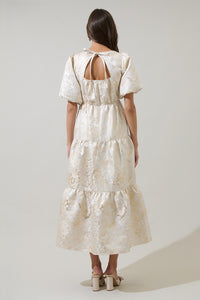 Lola Jacquard Eulalia Tiered Maxi Dress