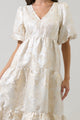 Lola Jacquard Eulalia Tiered Maxi Dress
