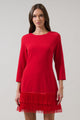 Venetia Fringe Long Sleeve Mini Dress