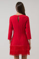 Venetia Fringe Long Sleeve Mini Dress