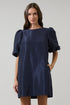 Morrigan Bubble Sleeve Shift Mini Dress