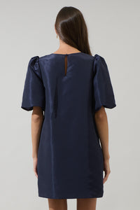 Morrigan Bubble Sleeve Shift Mini Dress