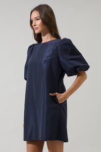 Morrigan Bubble Sleeve Shift Mini Dress