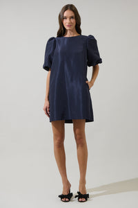 Morrigan Bubble Sleeve Shift Mini Dress