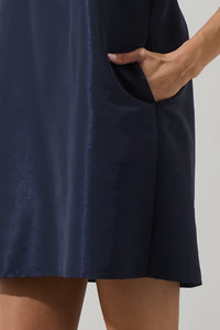 Morrigan Bubble Sleeve Shift Mini Dress