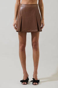 Anisa Leather Calera Mini Skirt