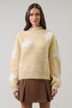 Starry Eyed Eyelash Oatmeal Sweater