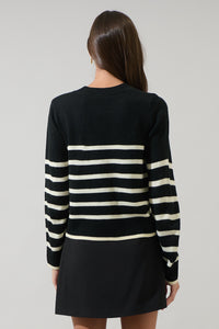 Chantilly Striped Cropped Sweater