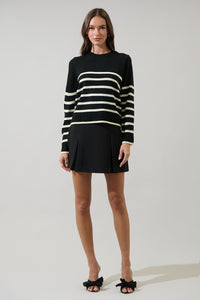 Chantilly Striped Cropped Sweater