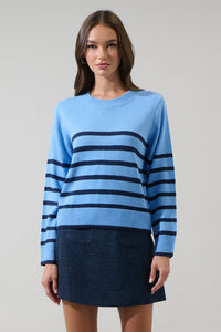 Chantilly Striped Cropped Sweater