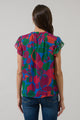 Kaeli Floral New In Town Cap Sleeve Blouse