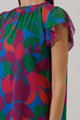 Kaeli Floral New In Town Cap Sleeve Blouse