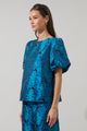 Farrah Jacquard Floral Joi Bubble Top
