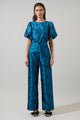 Farrah Jacquard Floral Joi Bubble Top