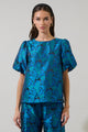 Farrah Jacquard Floral Joi Bubble Top